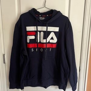 FILA Sport size XXL Hooded sweatshirt navy blue Unisex